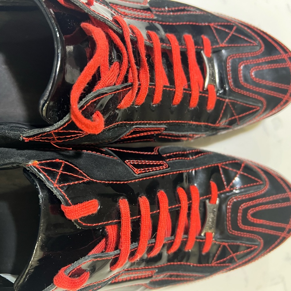 Versace Collection Black Red Sneakers
Men’s Size 11 US / 44 EU – Model VS 081 - Picture 8 of 12